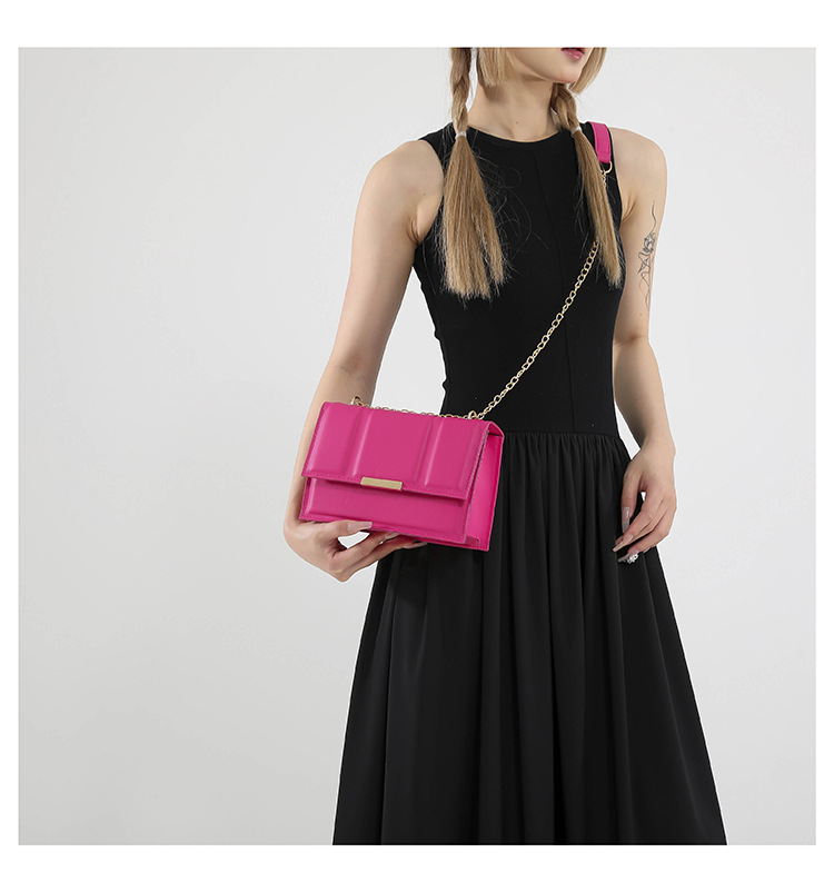 Cross-border commuting small square bag, retro chain single-shoulder bag, Korean version crossbody bag, new autumn/winter 2024 collection, women's bag undefined