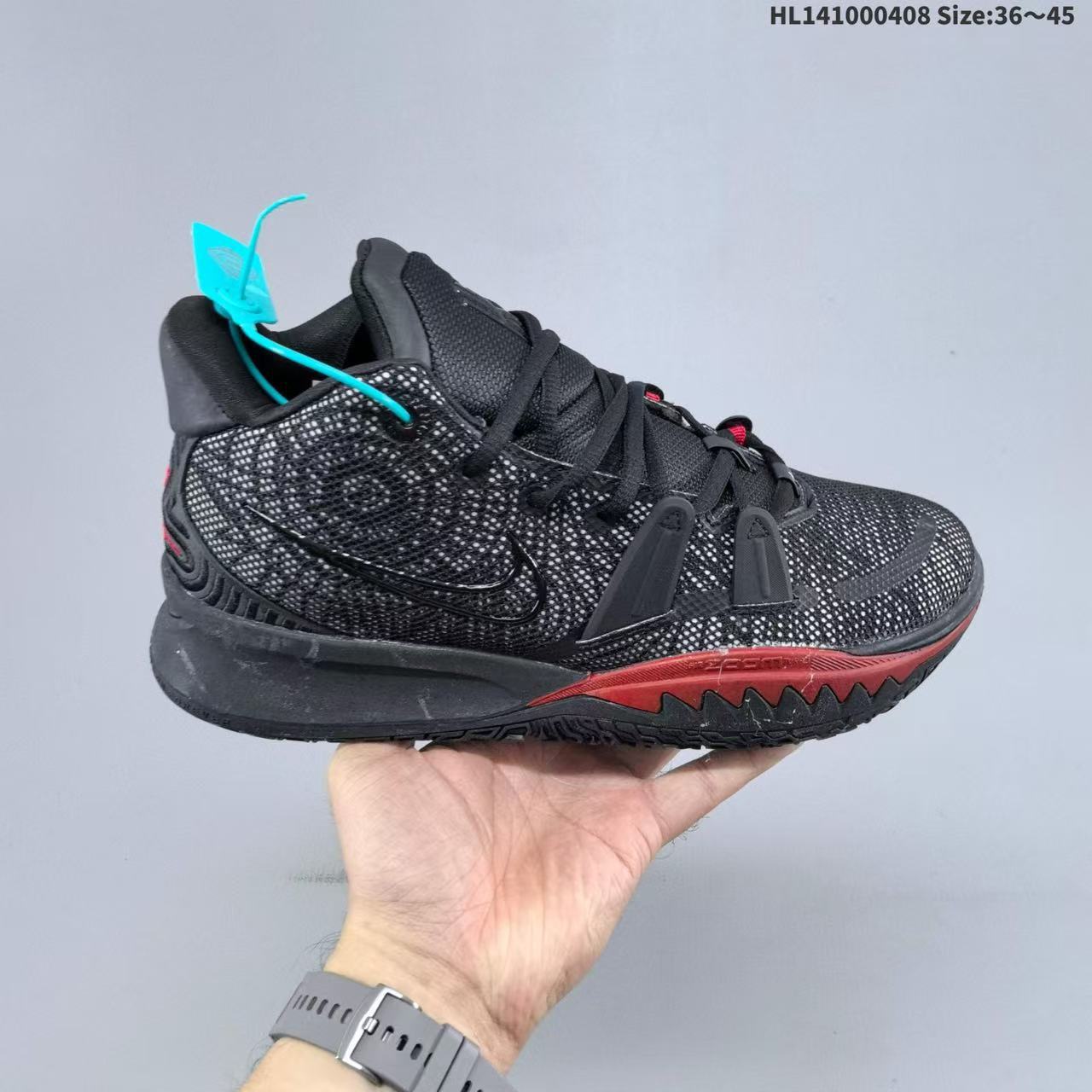 Zapatillas de Baloncesto de Caña Media Kyrie 7, Cuero y Caucho, Transpirables, para Deporte image 6