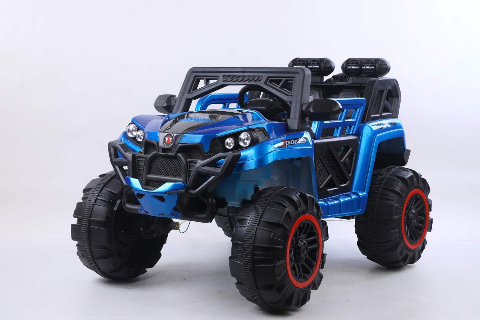 Coche eléctrico para niños de cuatro ruedas de una pieza de entrega swing CAR puede sentarse niños adultos vehículo todoterreno al por mayor doble unidad de control remoto