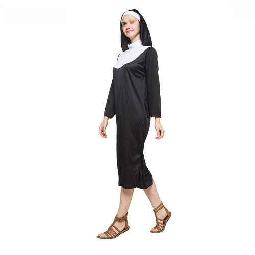 Christmas clothing adult cosplay women's priest robe priest priest father suit robe monk set