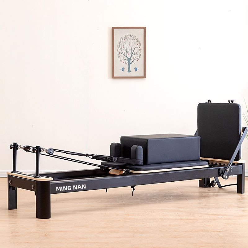 Pilates cama de núcleo de equipo grande cama blanca pequeña de aleación de aluminio cama de núcleo de entrenamiento personal plegable estudio de yoga fitness en el hogar