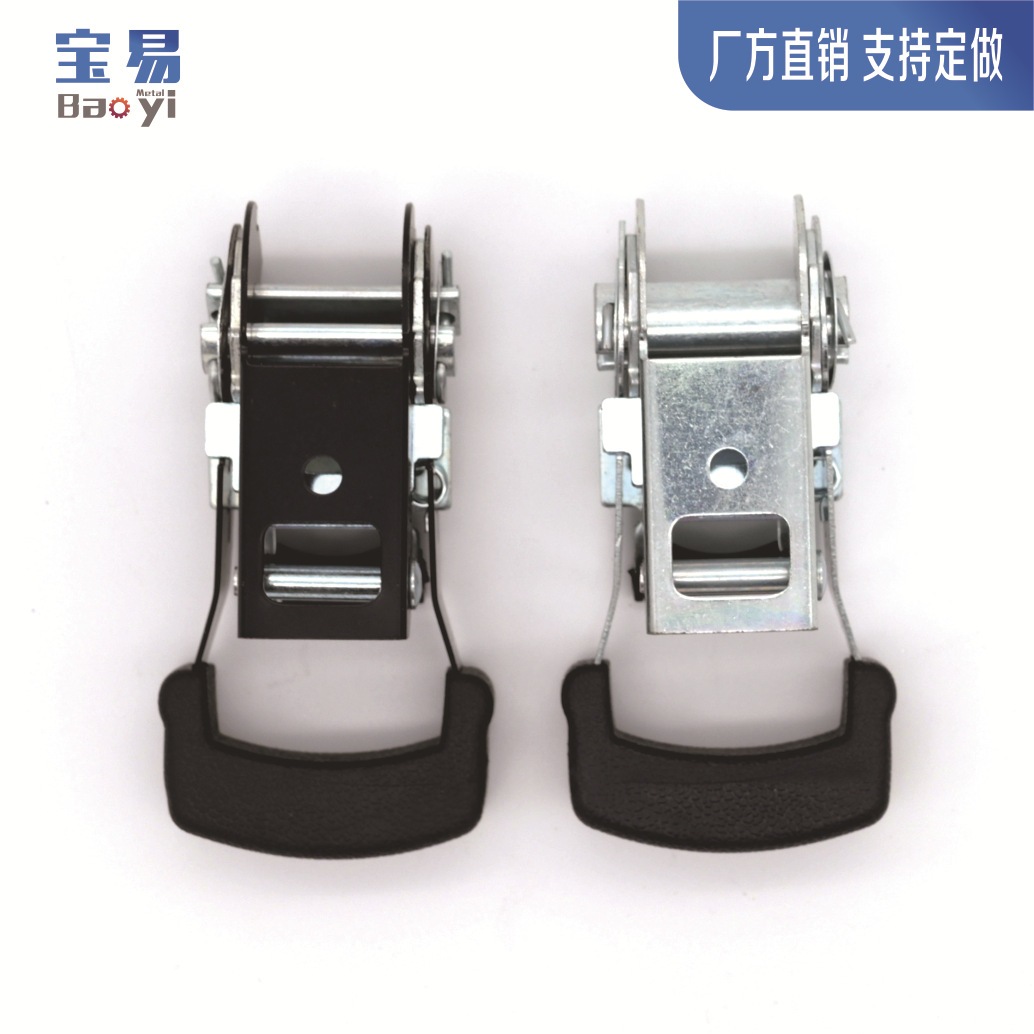 1寸黑电泳包胶拉紧器 货车紧绳器捆绑带拉紧器 涤纶捆绑器 防风带