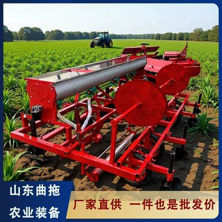 农用多功能双垄起垄施肥喷药滴灌覆膜一体机红薯土豆多种作物可用