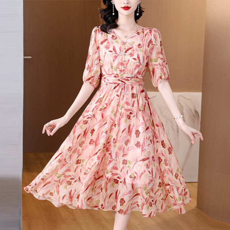 (Mới) Mã A8576 Giá 1130K: Váy Đầm Liền Thân Dáng Dài Nữ Shryxi Big Size Ngoại Cỡ Hàng Mùa Hè Trung Niên Trông Trẻ Hơn Tuổi Thời Trang Nữ Chất Liệu Lụa Tơ Tằm G04 Sản Phẩm Mới, (Miễn Phí Vận Chuyển Toàn Quốc).