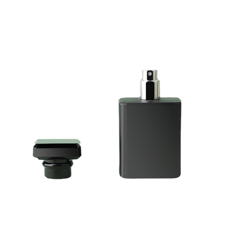 30ML 50ML botella de perfume cuadrada de vidrio plano spray sub-embalaje boquilla de maquillaje botella vacía botella de spray botella de vidrio