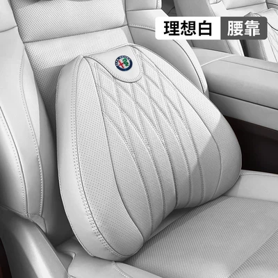 Car Headrest and Lumbar, Headrest - alpha-aviation-grade-lumbar-support-off-white-1-pack