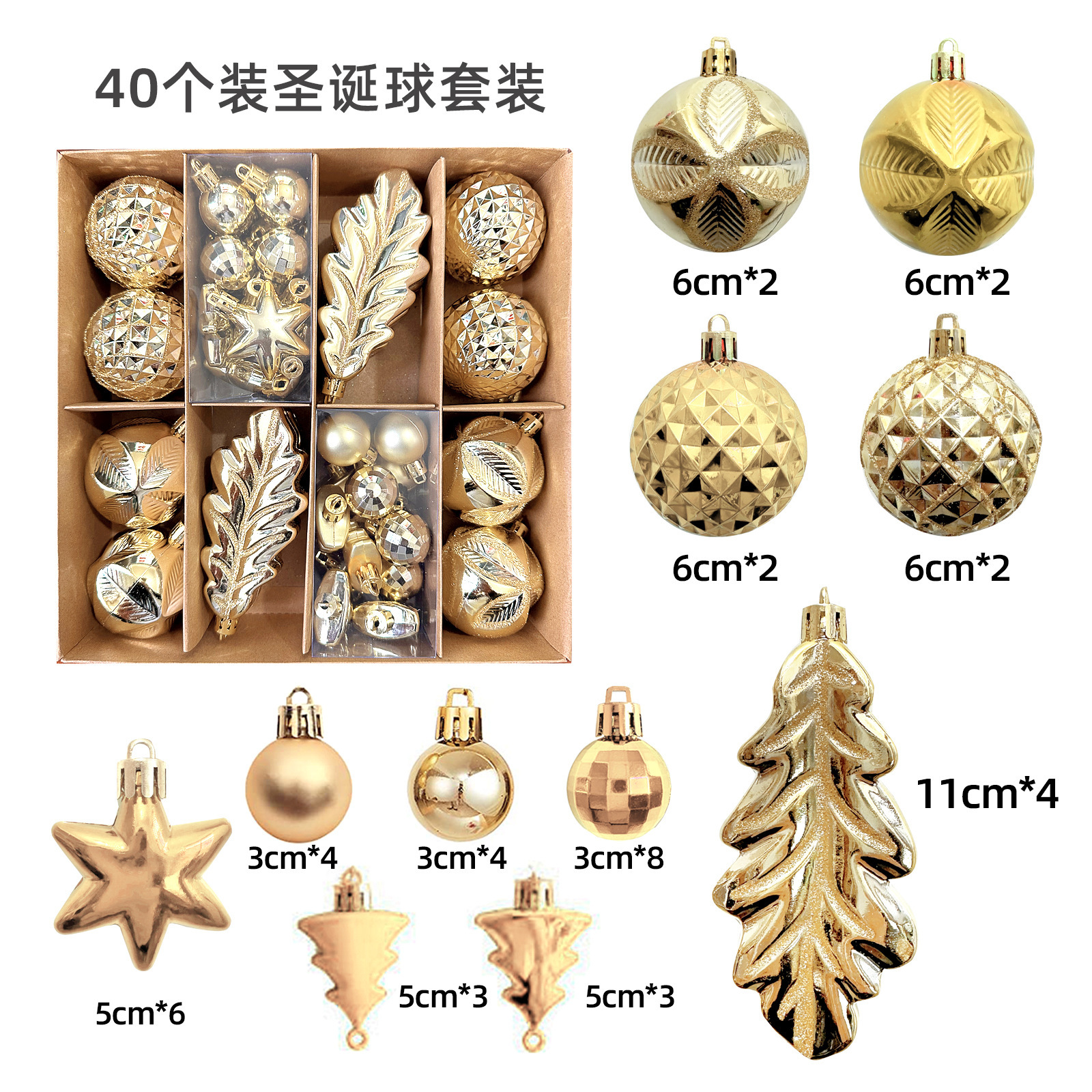 Decoraciones navideñas transfronterizas Decoración de bolas navideñas Juego de bolas navideñas Juego de bolas heterosexuales pintadas Accesorios para árboles de Navidad