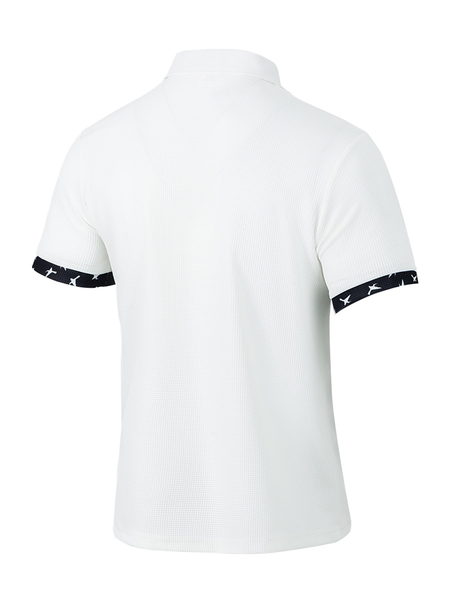 Amerikanisches Herren Strickhemd Mit Kragen Und Druckmuster_voghion.com