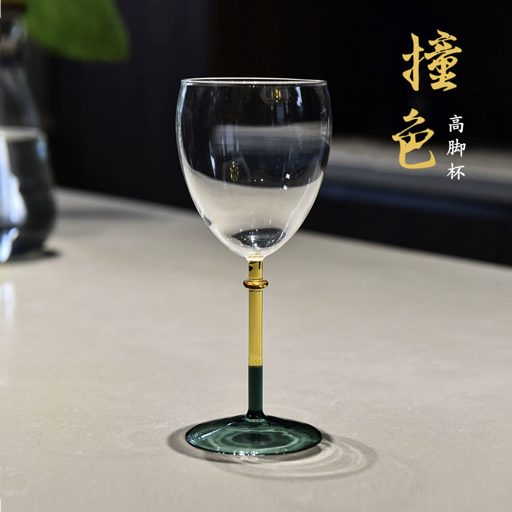 Ландыш высокий стеклянный стакан ретро бокал красного вина Коктейльный бокал Французский стакан десерта сетчатый бокал для напитков