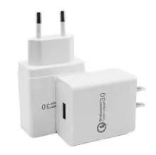 18W single port QC3.0 fast charging function direct plug wall charger USB fast charging head