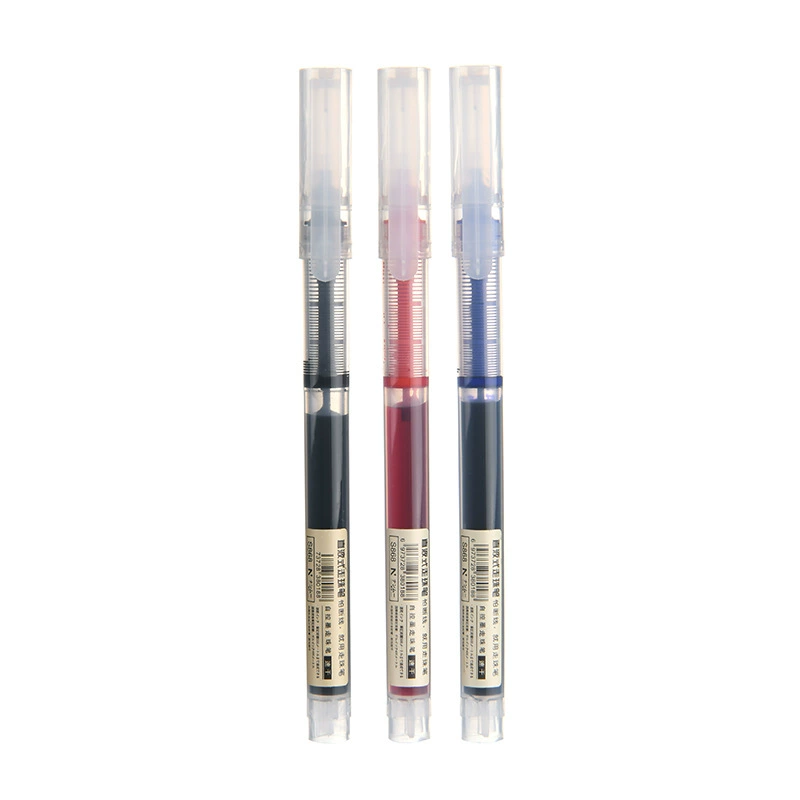 Rollerball Pen, quick-dry 0.5 mm, capacious barrel for elementary students, black/blue/red options
