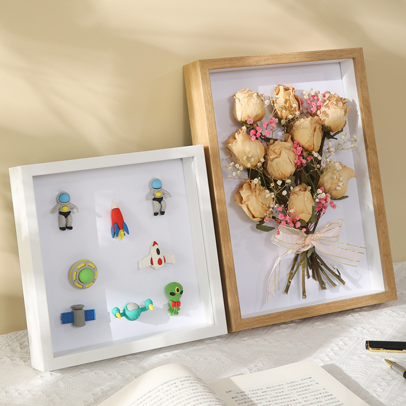 Dried Flower Photo Frame Table High-End Custom DIY Ornaments Production Stereo Hollow Framed Picture Frame Wall Hanging Large Size Dried Flower Photo Frame Table High-End Custom DIY Ornaments Production Stereo Hollow Framed Picture Frame Wall Hanging Large Size