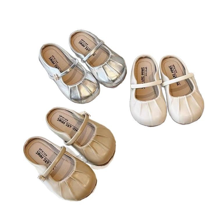 Zapatillas Baotou para niñas, primavera y verano, nuevo estilo, perezoso, un pie, medio arrastre para niños, sandalias y pantuflas para niñas