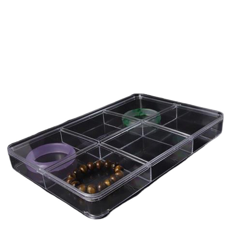 Jiugongge 収納ボックス透明アクリルジュエリーボックスマルチグリッドジュエリートレイイヤリングルースビーズ収納|undefined