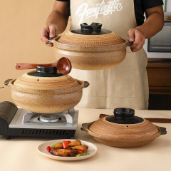 日本式土鍋シチュー家庭用ガスコンロ専用の耐高温で、業務用炊飯器のスープを作ることができます。