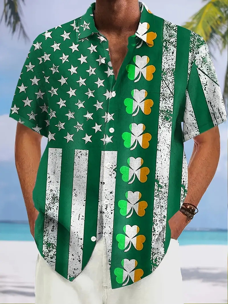 2024 verano nuevos hombres jóvenes vitalidad estilo universitario tendencia camisa de manga corta casual diaria coreana MB1