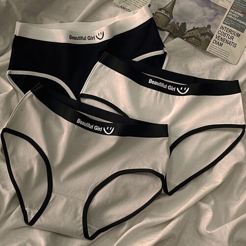 Underwear for women, pure cotton, girl students, Japanese style, pure cotton, seamless, mid-waist, breathable, ladies briefs, shorts, wholesale