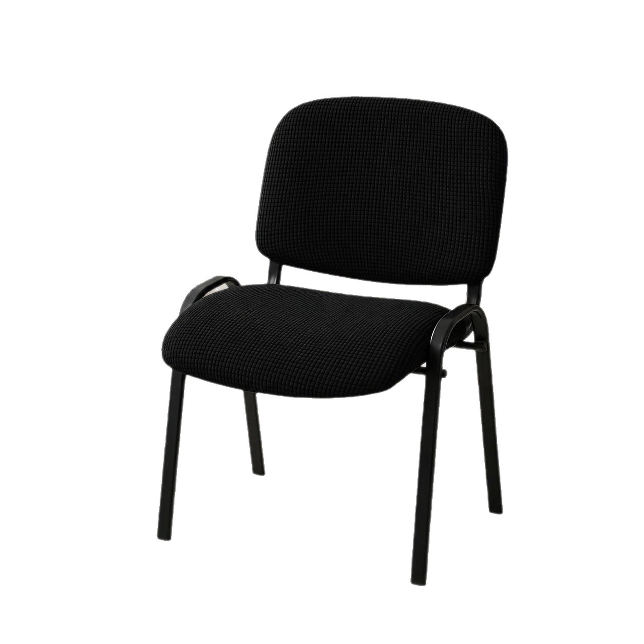 Grenzüberschreitender elastischer Hocker-Überzug rutschfest Sitzkissen Stuhlrückenlehnen-Überzug Büro Mais-Fleece Drehstuhl-Überzug Armlehnen-Set Essstuhl