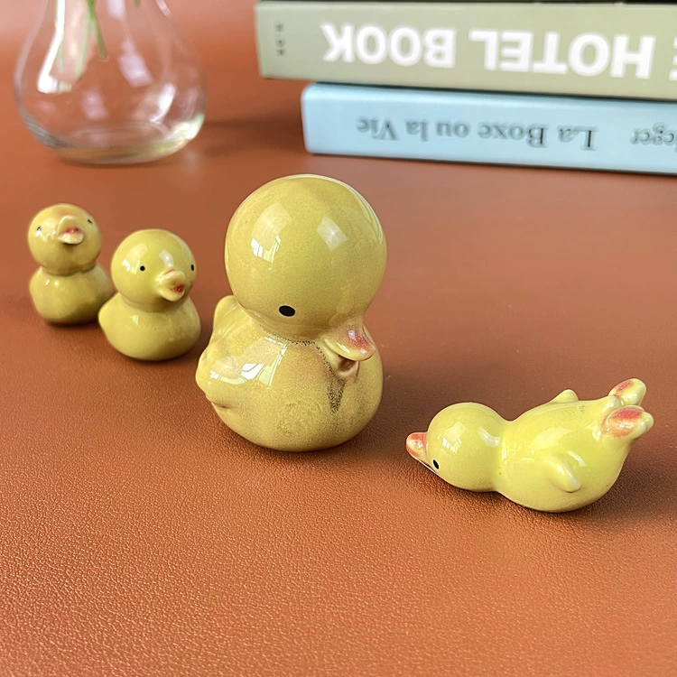 Керамические палочки для еды B.Duck, играют в воде, креативные мультяшные украшения, утка, оригинальный подарок