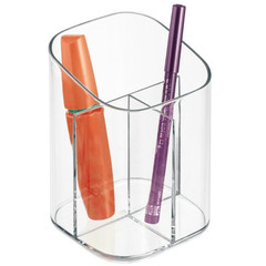 Wholesale transparent pen holder classroom desk office desk three-layer cultural utility storage box beautiful brush holder