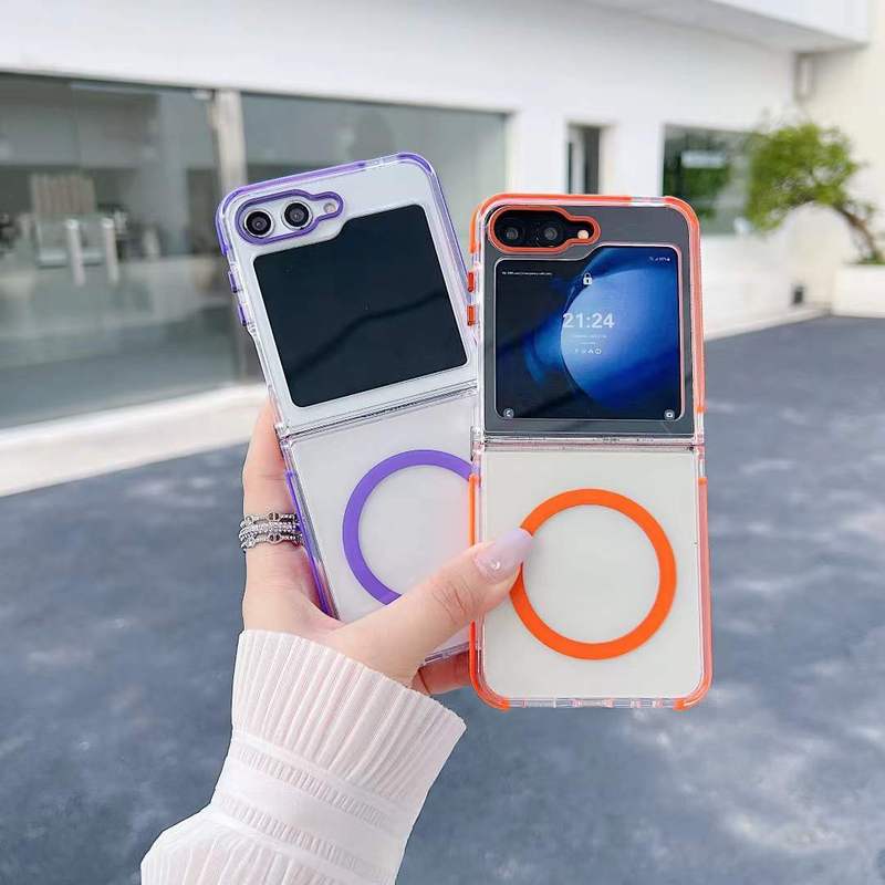 跨境适用三星Z Fold7折叠透明磁吸手机壳GalaxyZ Flip7防摔保护套|undefined