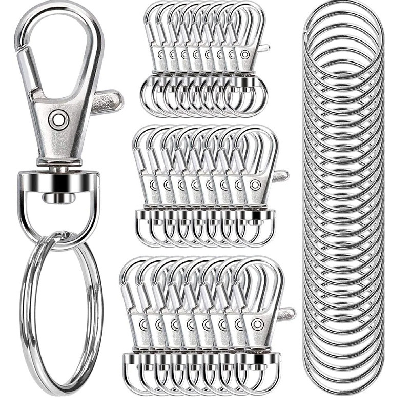Spot Zinc Alloy Hook Buckle Dog Buckle Fish Mouth Hook Metal Spring Opening Fish Mouth Buckle Key Chain Lobster Buckle