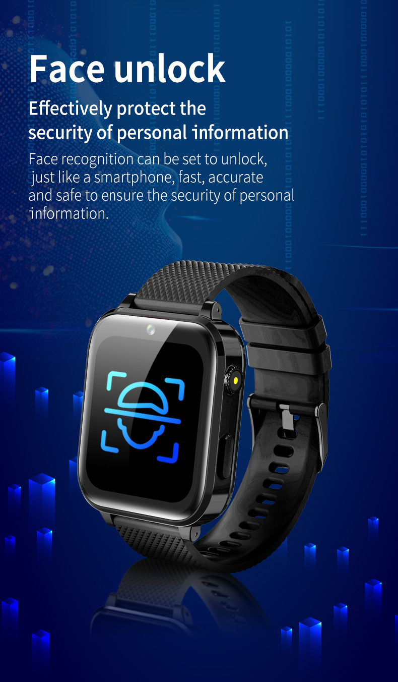 1.7-inch IPS pink cross-border children's watch smartwatch SOS photo positioning video call smartwatch undefined