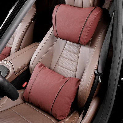 Suitable for Mercedes-Benz, Bmw and | Headrest - type-k-volcano-red-1-headrest-1-lumbar-support