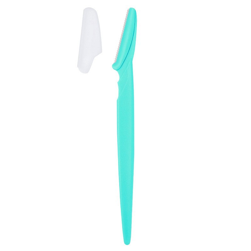 Cuchillo de cejas macro, mango recto, raspador de cejas anti-rayado de seguridad, hoja de afeitado de cejas, herramienta de recorte de cejas para principiantes