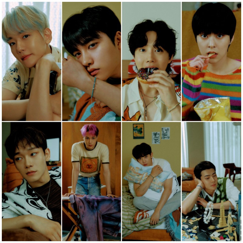 E O 正规7辑《EXIST》概念预告照同款不干胶海报 墙贴画