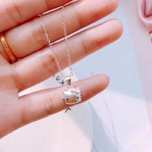 【特价包邮28】日韩小清新女生kitty猫项链时尚可爱款女kt项链吊