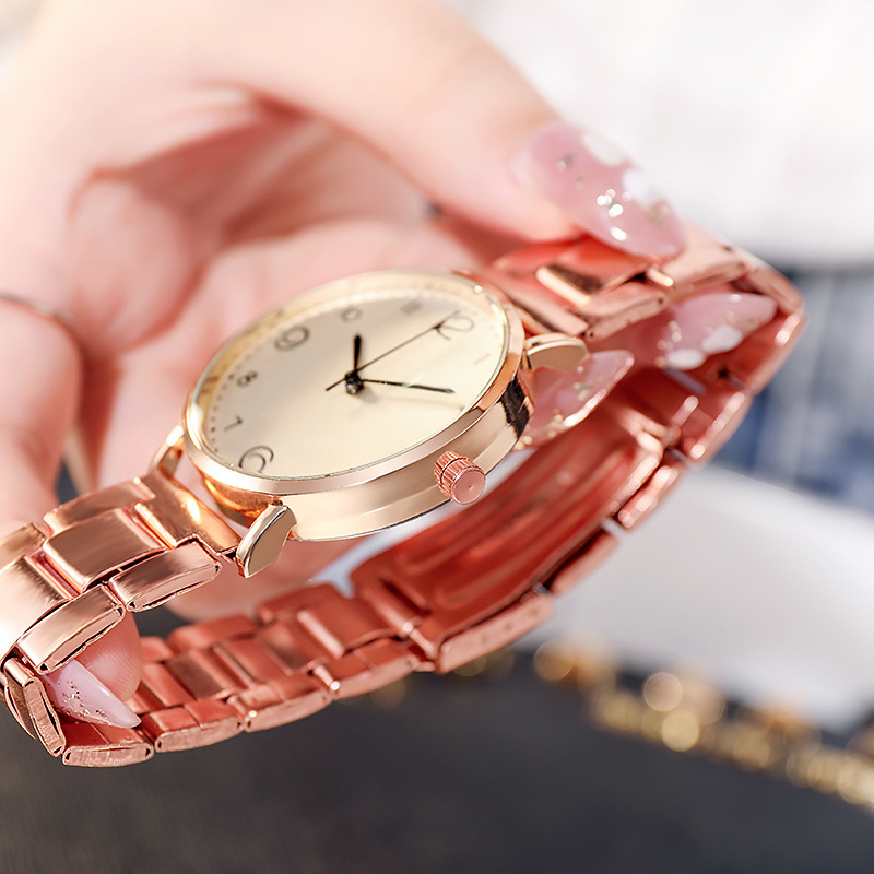 Montre d'étudiant de mode de loisirs pour femmes de nouvelle ceinture en acier inoxydable_voghion.com