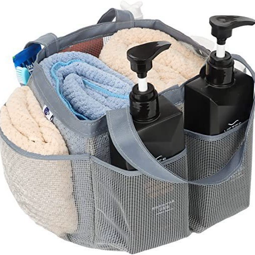 Переносная сумка-органайзер для пляжа GENS Handheld Beach Organizer Bag for Travel, Gym & Cosmetic Storage — Black, ручка переноски или двойные ручки