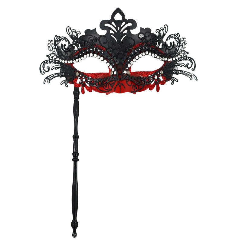 Ventas transfronterizas de metal con diamantes de cola de fiona desmontable varilla romana de mano máscara de mitad de cara juegos de cine y televisión props de interés