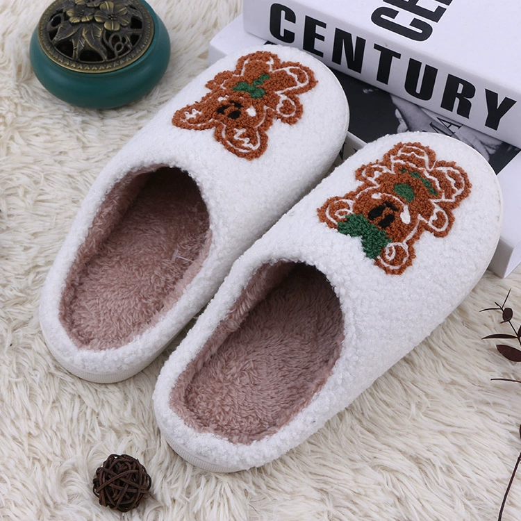 Demi-season cartoon keep warm non-slip slippers indoor, soft sole
