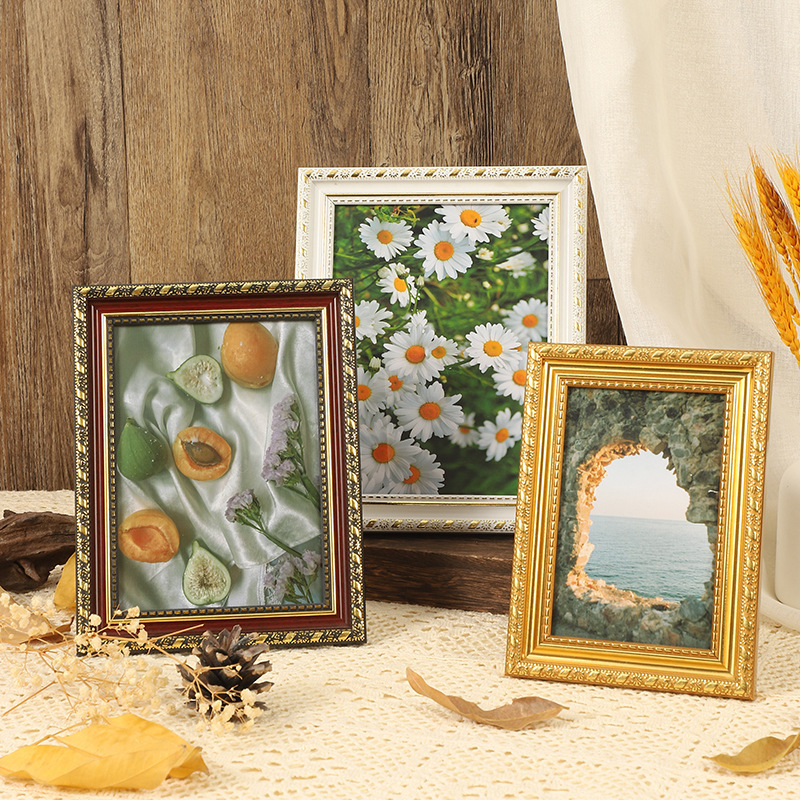 European-style retro photo frame decoration creative modern simple 5 6 7 8 10 inch a4 children's picture frame studio wall hanging European-style retro photo frame decoration creative modern simple 5 6 7 8 10 inch a4 children's picture frame studio wall hanging