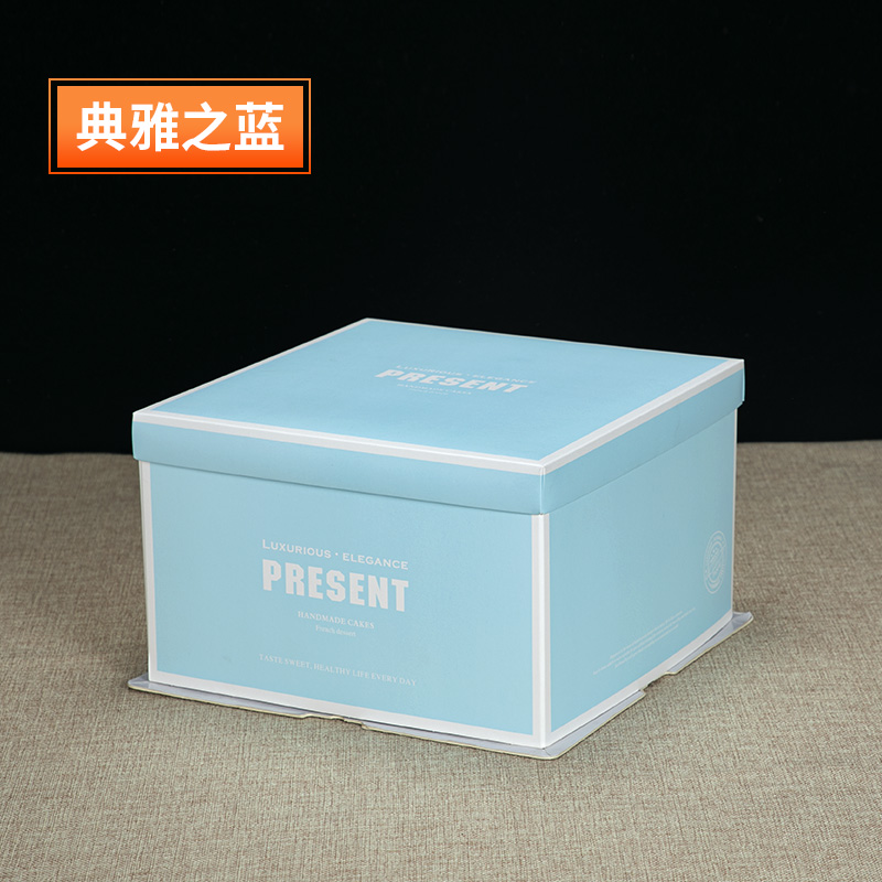 Caja de embalaje de pastel 6 pulgadas 8 pulgadas 10 pulgadas 12 pulgadas 14 pulgadas caja cuadrada de cartón de cumpleaños caja redonda caja de embalaje de pastel