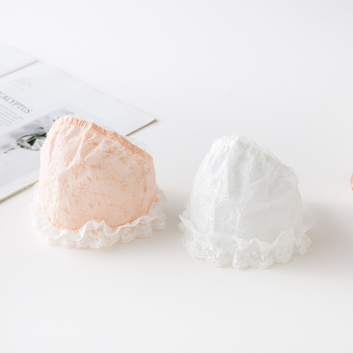 Korean Edge Lace Baby Hat, Cotton Cap for Newborns and Infants, Summer Cooling Hat for Babies and Moms