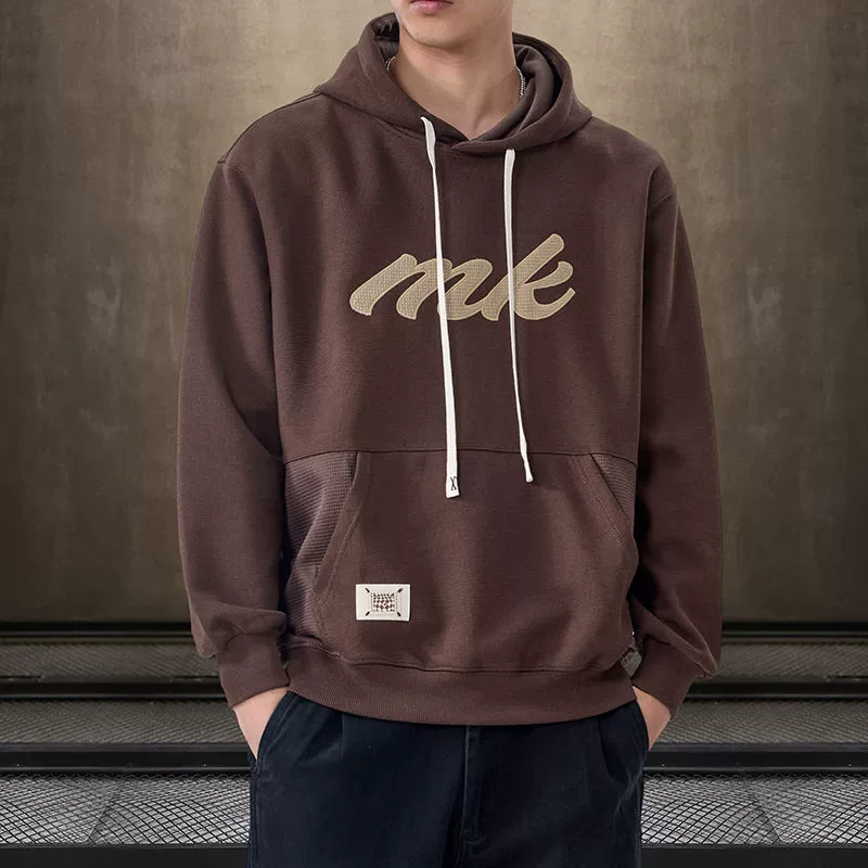 Осень 2024, новая мужская толстовка с капюшоном, весенне-осенняя модная брендовая мужская мужская молодежная куртка большого размера с длинными рукавами, осень и зима