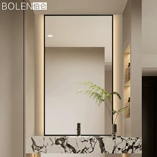 BOLEN伯仑定制铝框LED背光智能浴室镜壁挂式洗手卫生间酒店镜子