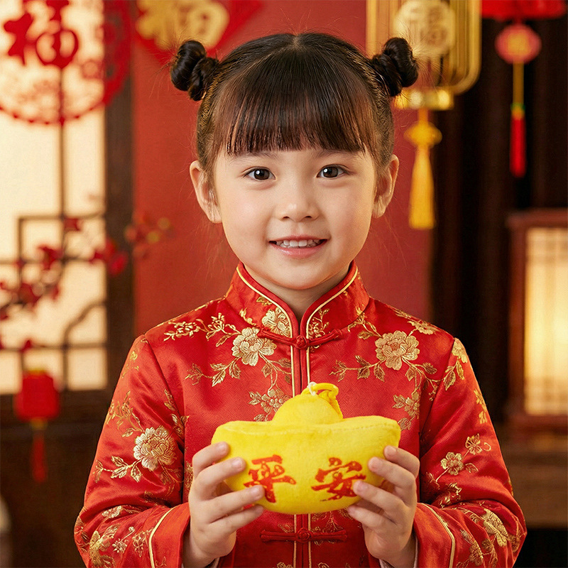Guochao Jinyuan Bao muñecas de peluche bolsos colgantes llaveros eventos de reunión anual regalos decoración ornamentos