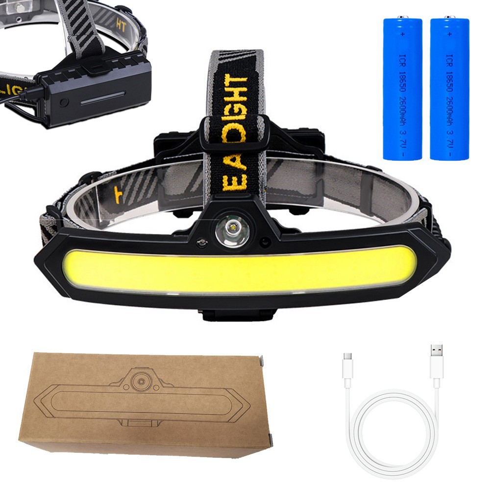 Transfronteriza nuevo COB Faro de carga USB faro reflector grande al aire libre multifuncional impermeable Faro de inducción