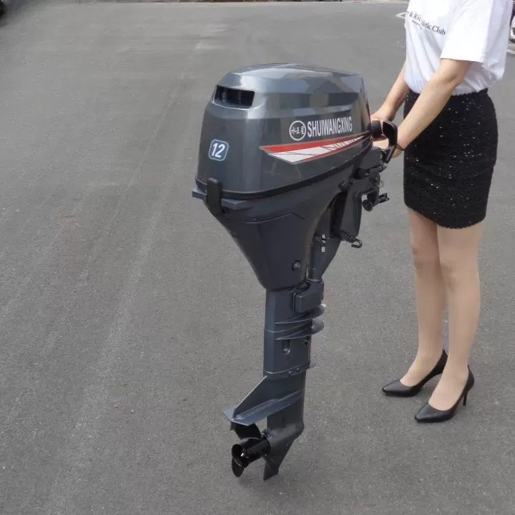 渔船挂桨机8/12hp汽油船外机水王星牌四冲程船用推进器马达配件