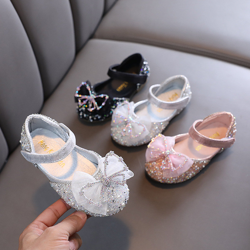 2026 Trendy Korean Style Ladylike Autumn New Princess Girls' Single Shoes Leather Shoes Dance Casual Shoes for Young, Middle, and Older Children