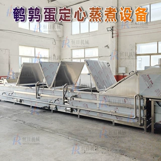 鹌鹑蛋定心蒸煮破壳流水线全自动不锈钢果蔬漂烫机叶杀青护色机