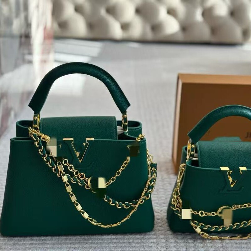 2026 New Model Cross-Border L Luxury Handbag Capucines with Leather Chain, Full Set Packaging, Exclusively for Foreign Trade Wholesale