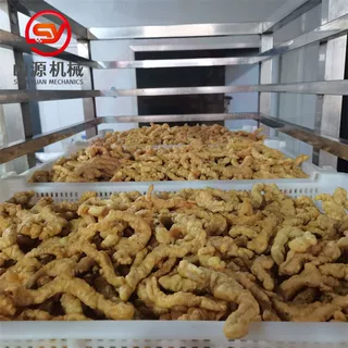 全自动小酥肉油炸机自动控温里脊肉条油炸设备锅包肉油炸机器