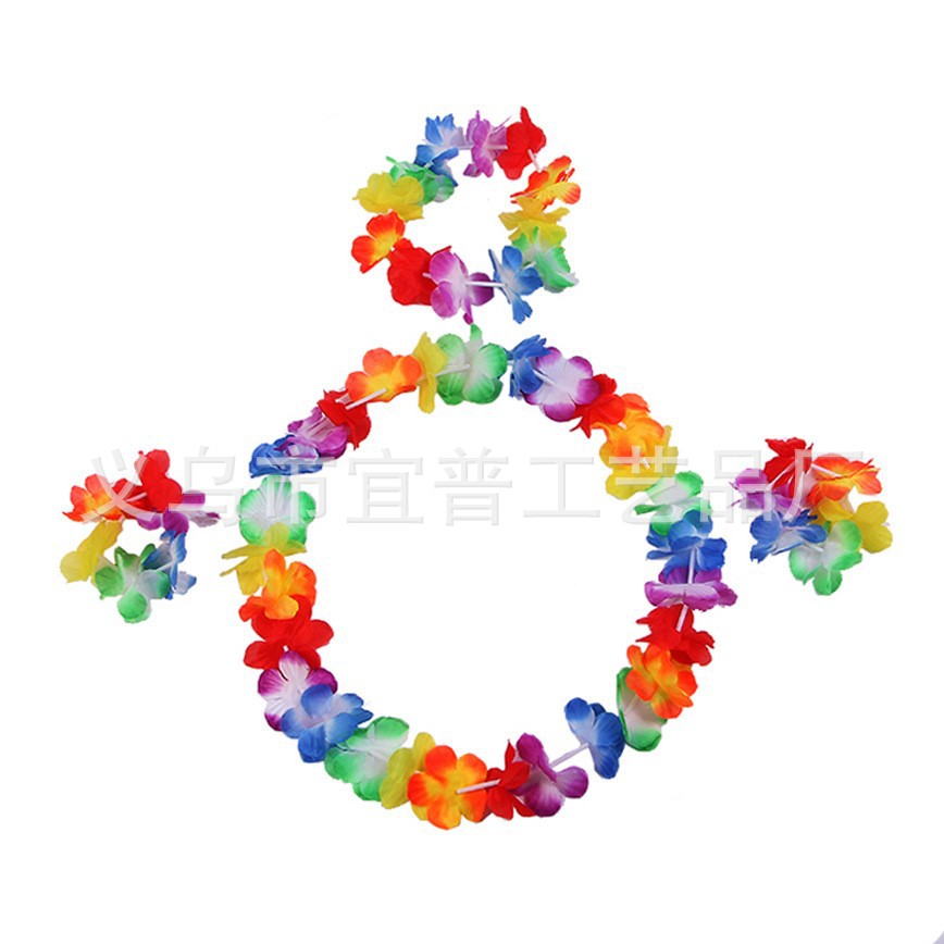 Venta al por mayor Hawaiian hierba falda corona niños día rendimiento hula boda fiesta vestido divertido apoyos hierba falda