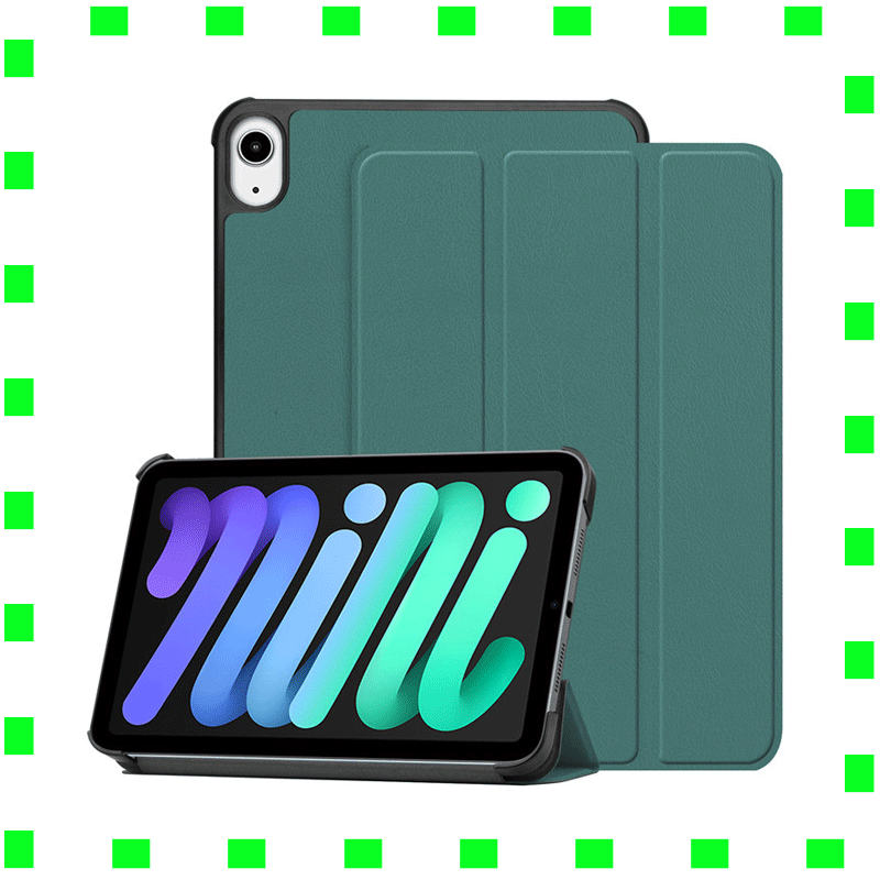 For New Apple iPadMini6 flat protective case mini 6 tri-fold caster 8.3 inch protective case 5
