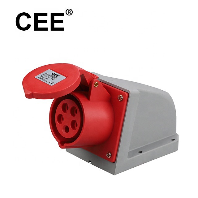 CEE-115N/125N明装插座16A32A380V3P+N+E型号墙壁式工业大功率